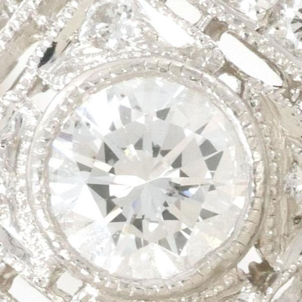 LuxUness PT950 Platinum Diamond Ring 12.5 Metal Ring - Picture 2 of 9